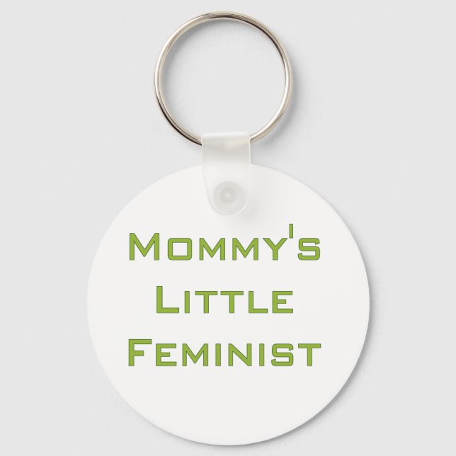 Porte-clés La petite féministe de maman (Recto)