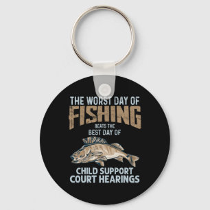 Porte-clés La pire journée de pêche bat le tribunal de pensio