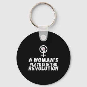 Porte-clés La Place Des Femmes Est Dans La Révolution Forte F