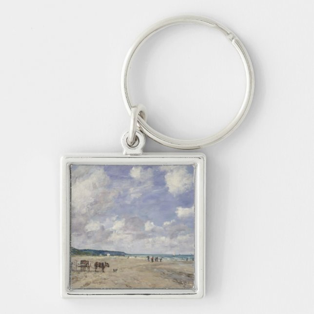 Porte-clés La plage chez Tourgeville, 1893 (Devant)