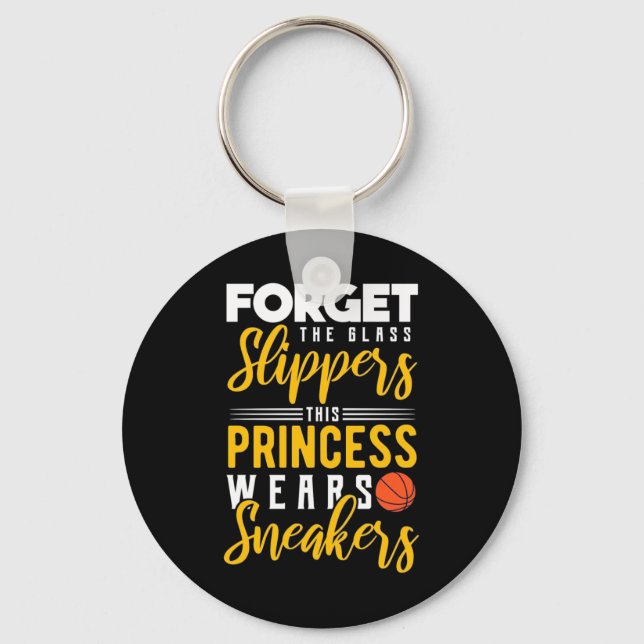Porte-clés La princesse de basket-ball porte des Baskets (Recto)
