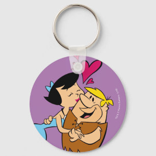 Porte-clés La prise de bec de baiser des Flintstones   Betty