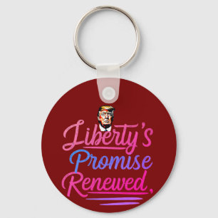 Porte-clés La promesse de Liberty renouvelée avec Donald Trum