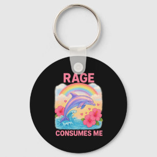 Porte-clés La rage me consume dauphin