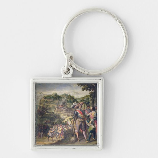 Porte-clés La reconquête de St Kitts, 1629 (Devant)