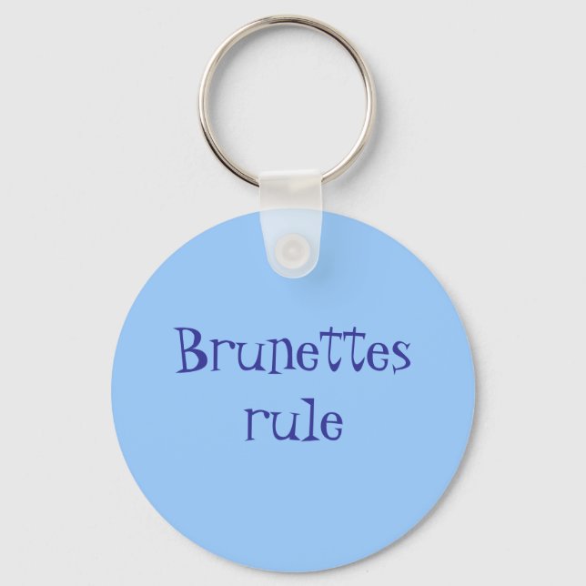 Porte-clés La règle des Brunettes (Recto)