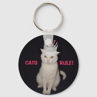 Porte-clés La règle des chats !