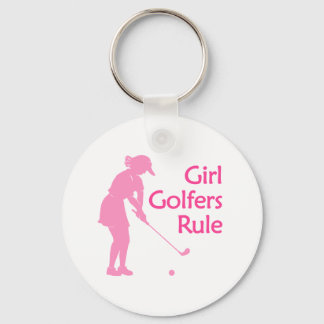 Porte-clés La règle des filles golfeuses