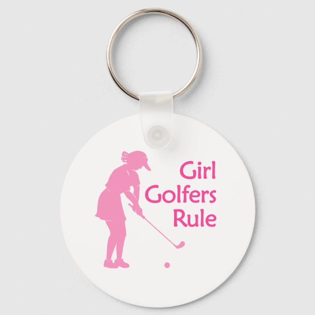 Porte-clés La règle des filles golfeuses (Recto)