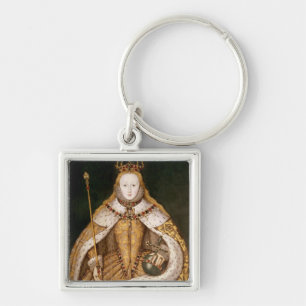 Porte-clés La Reine Elizabeth I dans des robes longues de