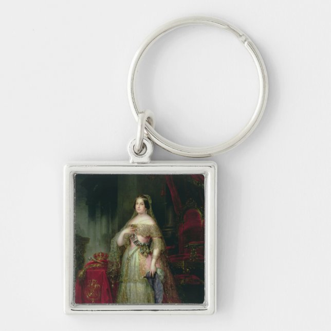 Porte-clés La Reine Isabella II de l'Espagne (Devant)