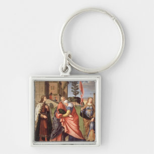 Porte-clés La réunion au Golden Gate avec des saints, 1515 (