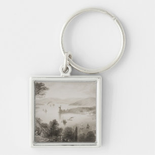 Porte-clés La rivière de liège de dessous la route de