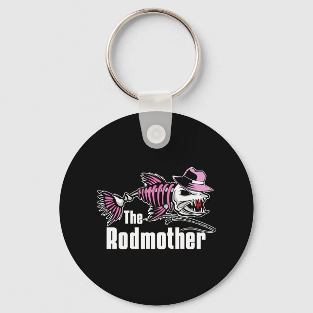 Porte-clés La Rodmère Maman de pêche drôle  (Recto)