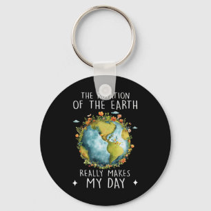 Porte-clés La Rotation De La Terre Fait De Mon Enseignant De
