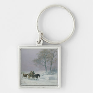Porte-clés La route hivernale à lancer sur le marché
