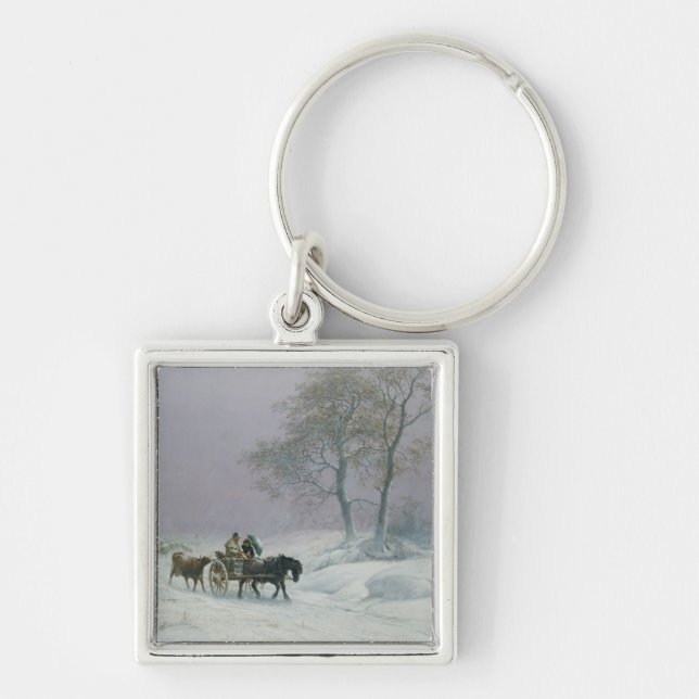 Porte-clés La route hivernale à lancer sur le marché (Devant)