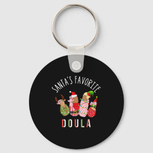 Porte-clés La sage-femme infirmière préférée du Père Noël à N