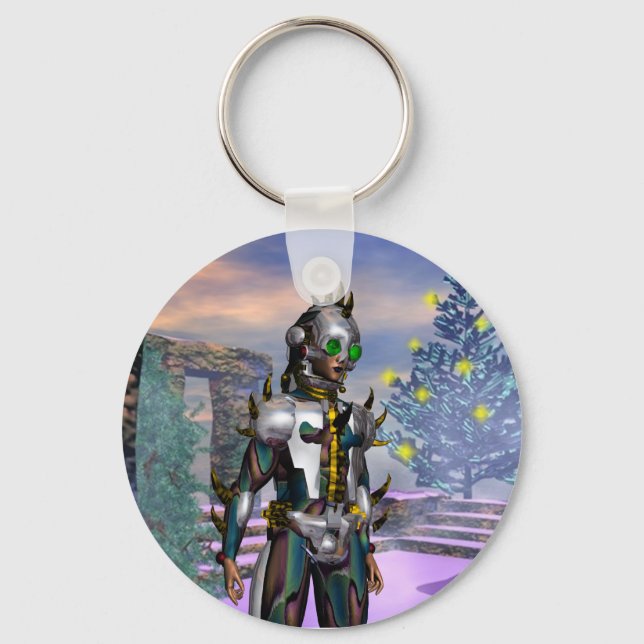 Porte-clés LA SAINT-SYLVEStre D'UN CYBORG (Recto)