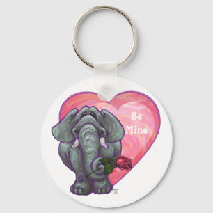 Porte-clés La Saint-Valentin des éléphants