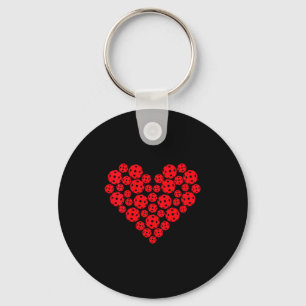 Porte-clés La Saint-Valentin en forme de cœur d'amour de pick