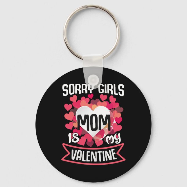 Porte-clés La Saint-Valentin Maman Désolée les filles Maman e (Recto)