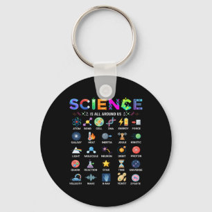 Porte-clés La science est autour de nous Alphabet A-z Stem En