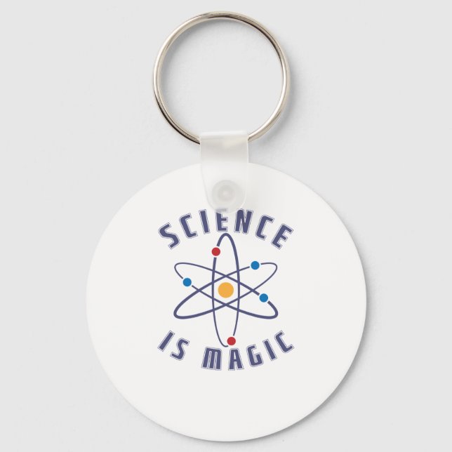 Porte-clés La science est magique Nerd (Recto)