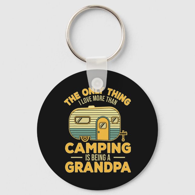 Porte-clés La Seule Chose Que J'aime Plus Que Le Camping C'es (Recto)