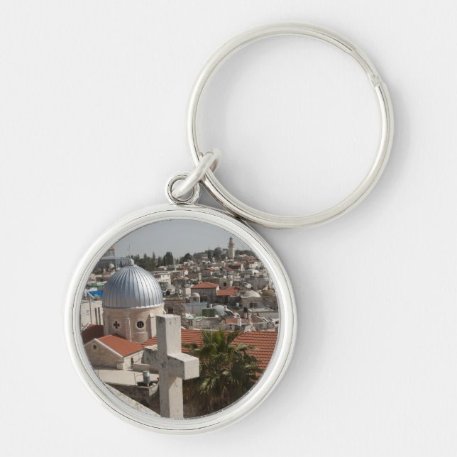 Porte-clés La silhouette de la vieille Jérusalem (Devant)