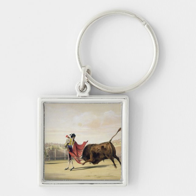 Porte-clés La Suerte de la Capa, 1865 (litho de couleur) (Devant)