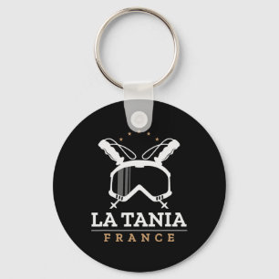 Porte-clés La Tania France Station de ski Ski Vintage Snowboa