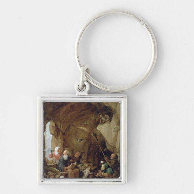 Porte-clés La tentation de St Anthony dans une caverne (Devant)