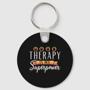 Porte-clés La thérapie de soutien thérapeutique est ma superp