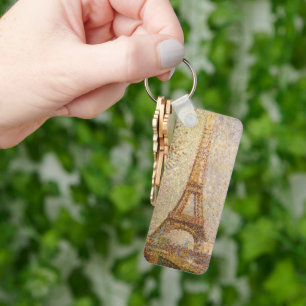 Porte-clés La Tour Eiffel par Georges Seurat, Vintage Fine Ar