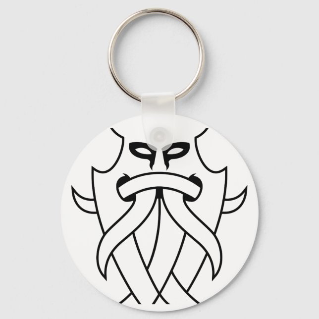 Porte-clés La tribu des Masques d'Odin (en noir) (Recto)