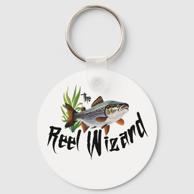Porte-clés La truite arc-en-ciel Reel Wizard  (Recto)