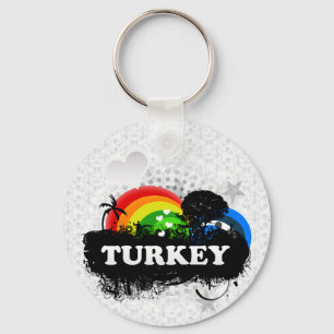 Porte-clés La Turquie fruitée mignonne