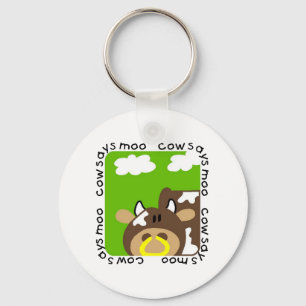 Porte-clés La vache indique des T-shirts et des cadeaux de MO