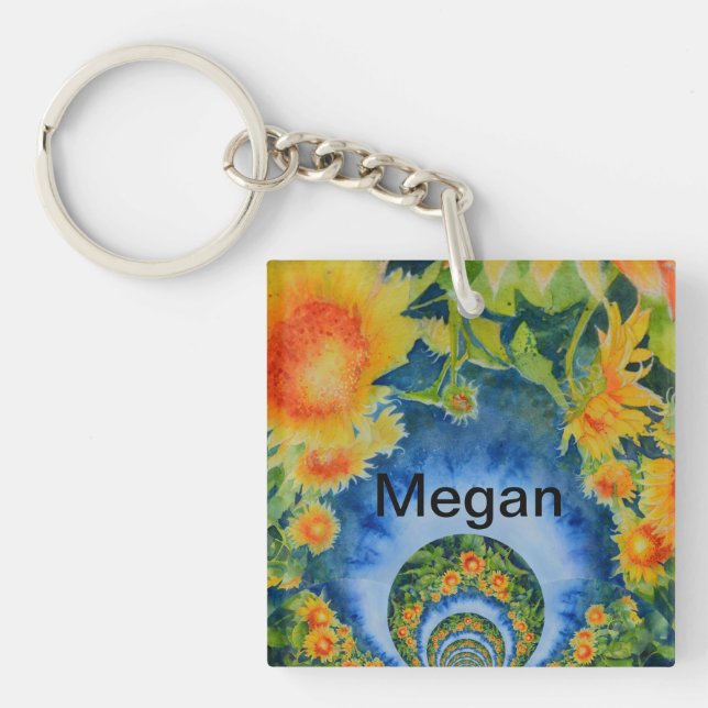 Porte-clés La vie, c'est le voyage - monogramme (Devant)