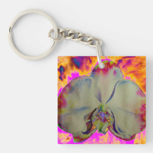 Porte-clés La vie, c'est le voyage - Orchidée de feu