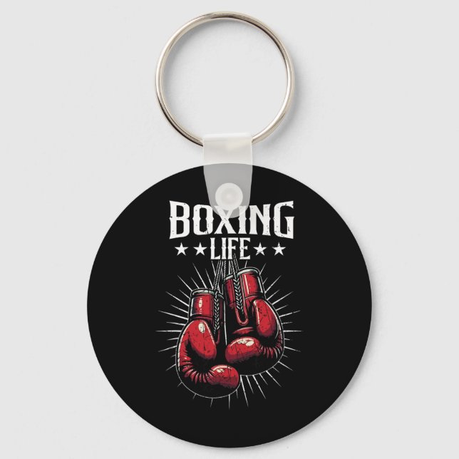 Porte-clés La vie de boxe Amoureux de kickboxing Kickboxer Pr (Recto)