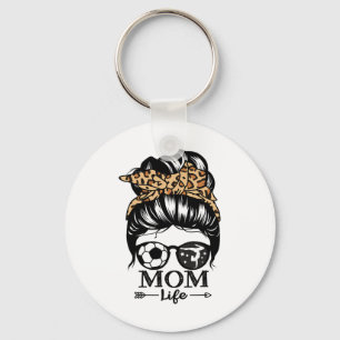 Porte-clés La vie de maman cheveux chignon en désordre drôle