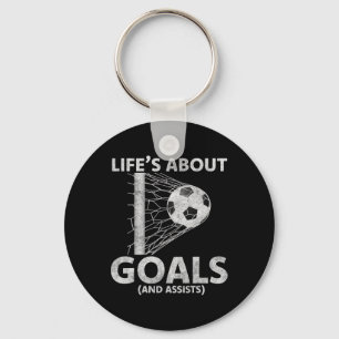 Porte-clés La vie du football est à propos des buts Amateurs 