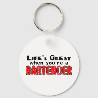 Porte-clés La vie est géniale quand tu es le barman