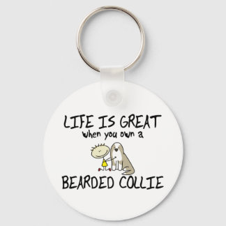Porte-clés La vie est grand Porte - clé de Collie (Fawn)