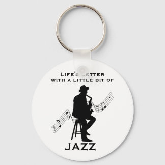 Porte-clés La vie est meilleure avec un peu de Cool de jazz