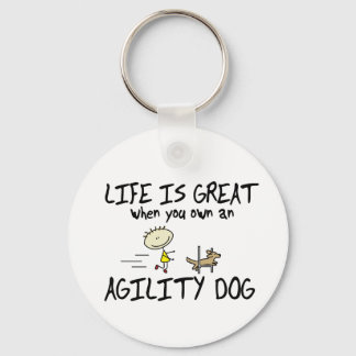 Porte-clés La vie est un grand Porte - clé de chien d'agilité