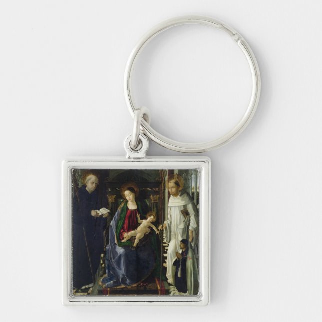 Porte-clés La Vierge et l'enfant (huile) (Devant)