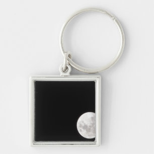 Porte-clés La vue d'une pleine lune, montre également Mars